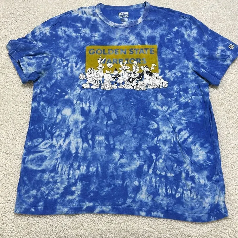 Tailgate Golden State Warriors Looney Tunes Tie Dye T-Shirt X-Large - Picture 2 of 8